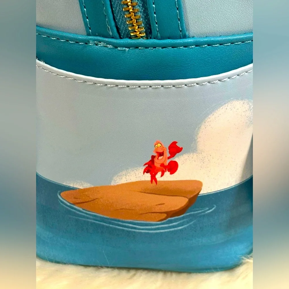 The Little Mermaid Wedding Scene Loungefly Backpack NWT